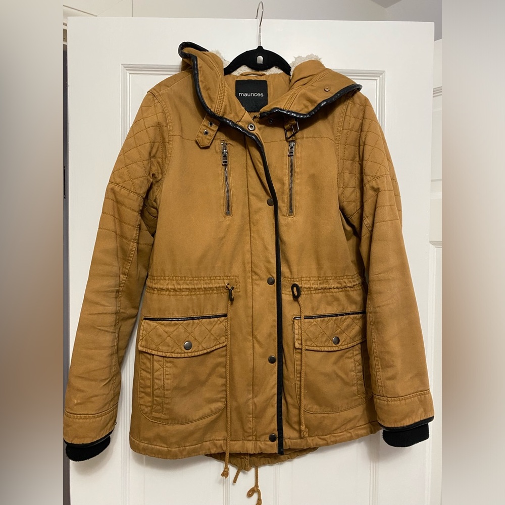 Maurices Tan Jacket with Hood